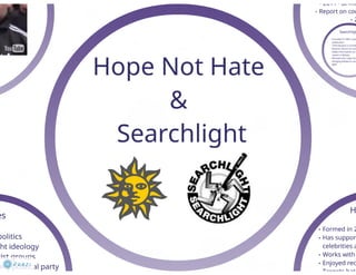 Hope Not Hate & Searchlight