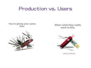 Production vs. Users
 
