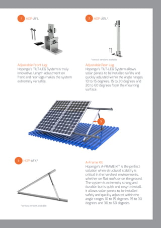Hopergy Racking Hopergy Solar Mounting Structure Catalogue | PDF