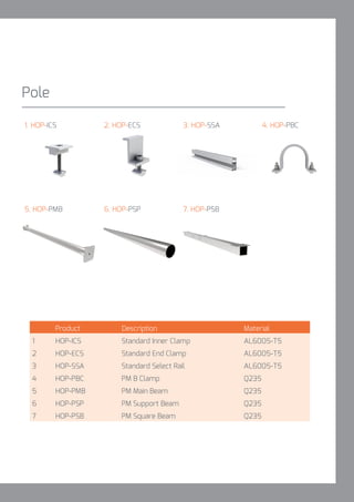 Hopergy Racking Hopergy Solar Mounting Structure Catalogue | PDF