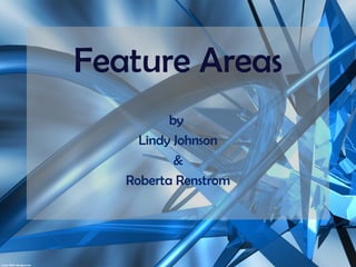 Feature Areas by  Lindy Johnson & Roberta Renstrom 