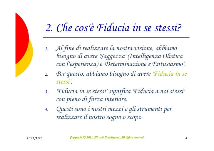 Speranza E Fiducia In Se Stessi Italian