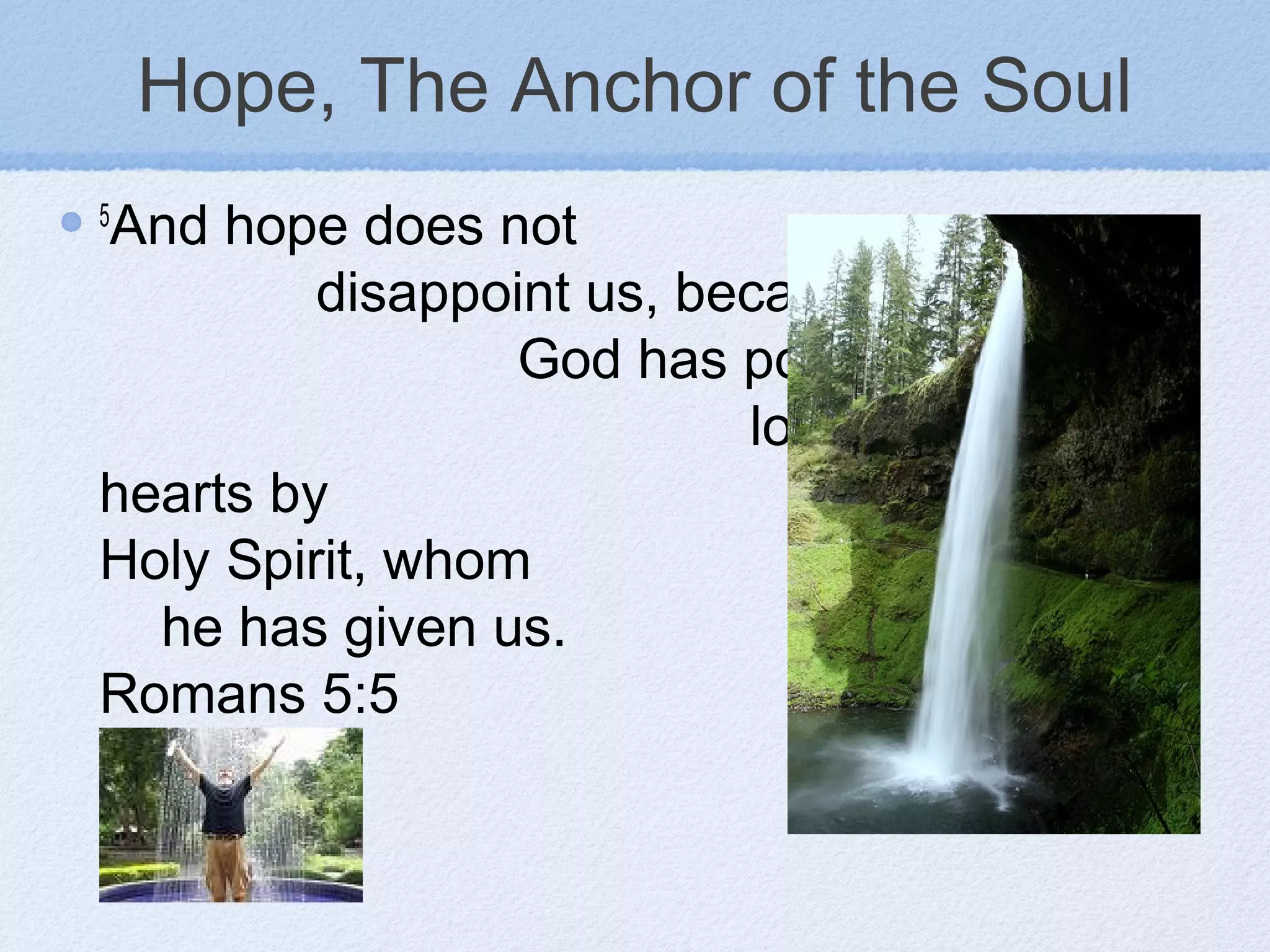 Hope the anchor of the soul | PPT