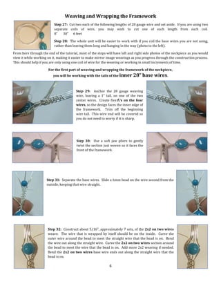 Hope Wire Woven Necklace Tutorial | PDF