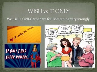 We use IF ONLY when we feel something very strongly.
 