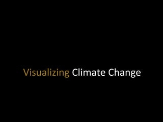 Visualizing	
  Climate	
  Change	
  
 