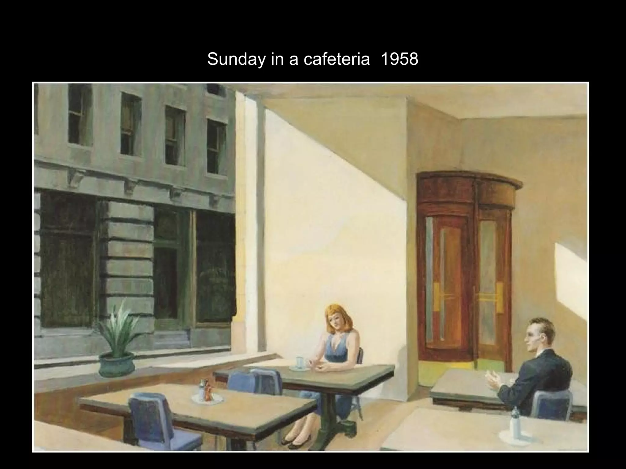 Sunday in a cafeteria 1958