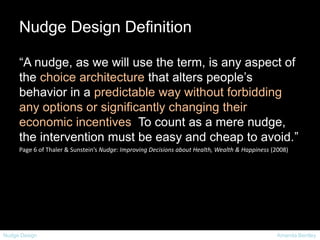 Nudge Document Example Nudge Design Presentation | PPTX