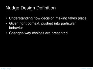 Nudge Design Presentation | PPTX