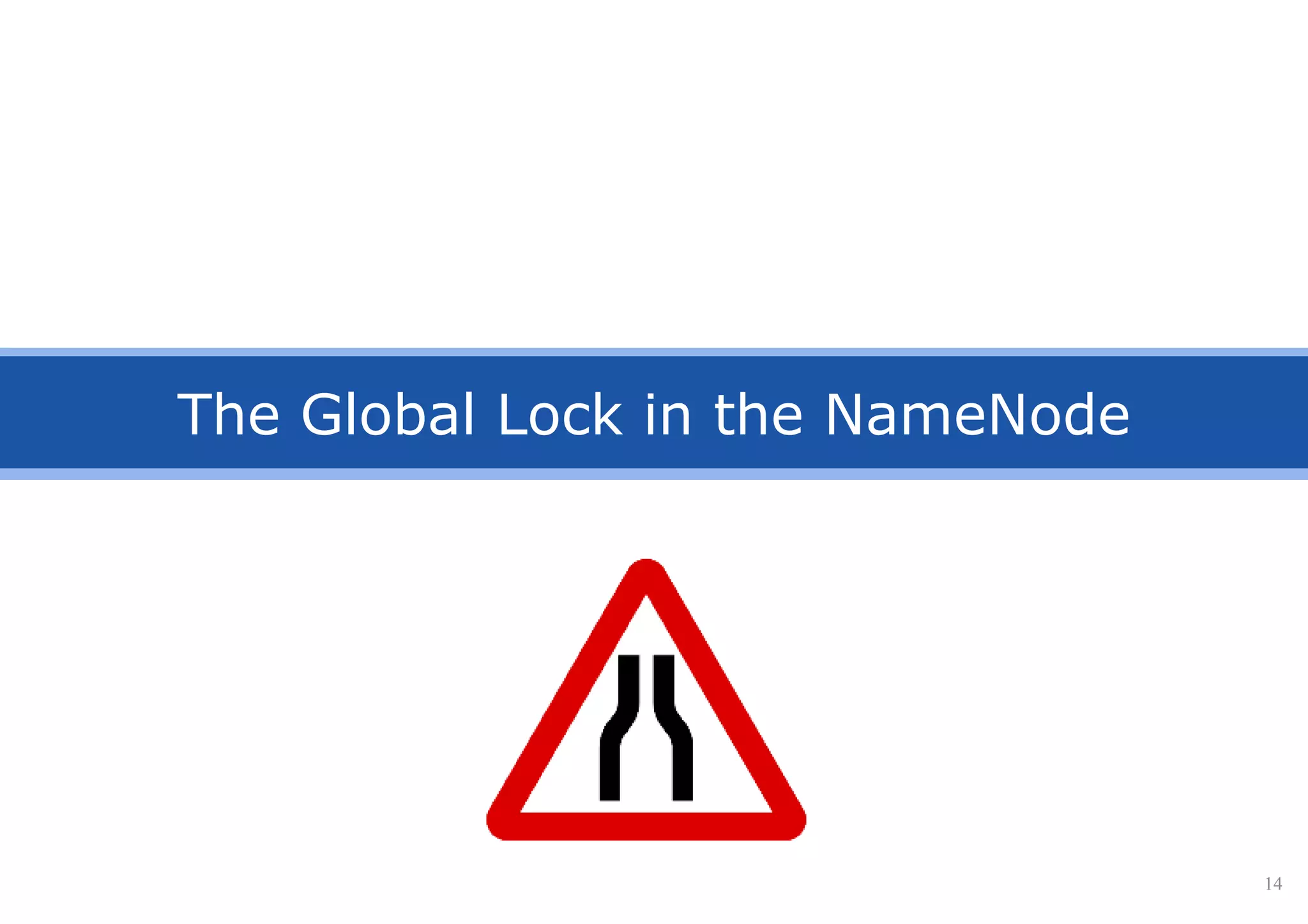 The Global Lock in the NameNode
14
 