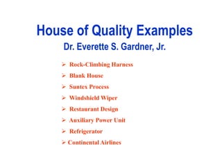 HOQ Examples.ppt