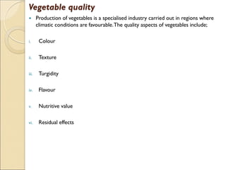 Comprehensive Introduction to Vegetable Production and Classification | PDF