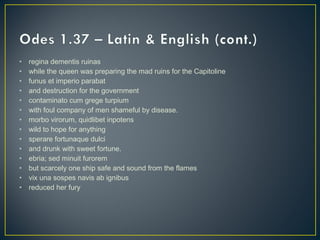 Unit Ten - Horace | PPT
