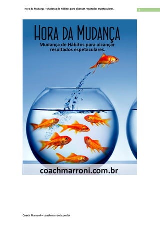 Coach Marroni – coachmarroni.com.br
1Hora da Mudança - Mudança de Hábitos para alcançar resultados espetaculares.
 