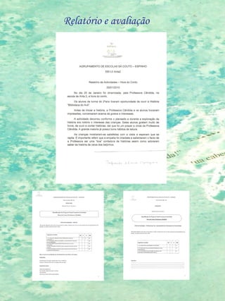 Relatório e avaliação 
