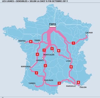 Horaires SNCF : les lignes "sensibles"