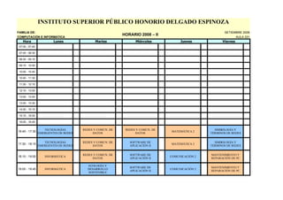 HORARIO 2008 II