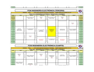 PROGRAMACION DE                                             PROGRAMACION DE
                                                                           COMPUTADORES                                                COMPUTADORES
                                                                           GERMAN ROJAS                                                GERMAN ROJAS
10:15 PM                                                                                                                                                                                      10:15 PM
10:40 PM                                                                                                                                                                                      10:40 PM




           ,
                                              FCNI INGENIERÍA ELECTRÓNICA (TERCERO)
                                 UNISANGIL     YOPAL         -   FACULTAD DE CIENCIAS NATURALES E INGENIERÍA            - PRIMER SEMESTRE ACADÉMICO DE 2012

                                                  FCNI Y-E-S-A INGENIERÍA ELECTRÓNICA -TERCER NIVEL ACADÉMICO
 HORA                   LUNES                        MARTES                     MIÉRCOLES                      JUEVES                        VIERNES                      SÁBADO               HORA
6:00 AM                                                                                        T                                                           T
                                                                                                                                                                                              6:00 AM
6:30 AM                                                                       INGLES 3         O                                          INGLES 3         O                                  6:30 AM
6:30 AM                                    BIOLOGIA GENERAL FCNI
                                                                                               R
                                                                                                     BIOLOGIA GENERAL FCNI
                                                                                                                                                           R
                                                                                                                                                                                              6:30 AM
                                                                                FCNI                                                        FCNI
7:00 AM                                        MARIZOL GOMEZ                                             MARIZOL GOMEZ                                                                        7:00 AM
                                                                                DPD            R                                            DPD            R
7:00 AM                                                                                                                                                                                       7:00 AM
                                                                                               E                                                           E
8:00 AM                                                                                                                                                                                       8:00 AM
                                                                                                                                                                                              6:00 AM
 4:20 PM                                                                                                                                                                                       4:20 PM
 4:45 PM                                                                                                                                                                                T      4:45 PM
 4:45 PM                                                                                                                                                                                O      4:45 PM
 5:10 PM                                                                                                                                                               INGLES 2                5:10 PM
                                                                                                                                                                                        R
 5:10 PM                                                                                                                                                                 DPD                   5:10 PM
                                                                                                                                                                                        R
 5:35 PM                                                                                                                                                                                       5:35 PM
 5:35 PM                                                                                                                                                                                E      5:35 PM
 6:00 PM                                                                                                                                                                                       6:00 PM
 6:20 PM                                                                                                                                                                                       6:20 PM
 6:45 PM                             T                              T                                                         T                            T                                   6:45 PM
 6:45 PM                             O                              O                                                         O                            O                                   6:45 PM
                   IDENTIDAD                 ELECTROMAGNETISMO
 7:10 PM                                                                                       T       PROBABILIDAD Y                 EXPRESION ORAL             TEXTO DE INGENIERÍA           7:10 PM
                 SOCIOCULTURAL       R          WILLIAM PLAZAS      R     CALCULO EN VARIAS                                   R                            R
 7:10 PM                                                                                                ESTADÍSTICA                   YADIRA MARTINEZ              ANGELA GARZON               7:10 PM
                 ANGELA GARZON       R                              R         VARIABLES        O                              R                            R
 7:35 PM                                                                                                 AMB-ELEC                                                                              7:35 PM
                                     E                              E      FERNEY JIMENEZ      R                              E                            E
 7:35 PM                                                                                                   DPD                                                                                 7:35 PM
                                                                                               R
 8:00 PM                                                                                                                                                                                       8:00 PM
                                                                                               E
 8:10 PM                                                                                                                                                                                       8:10 PM
 8:35 PM                             T                              T                                                         T                                                                8:35 PM
 8:35 PM                             O                              O                                                         O                                                                8:35 PM
 9:00 PM                                          INGLES 2                                                                                                                                     9:00 PM
                                     R                              R                                                         R
 9:00 PM                                            DPD                                                                                                                                        9:00 PM
                                     R                              R                                                         R
 9:25 PM                                                                                       T                                                           T                                   9:25 PM
                                     E                              E                                                         E
 9:25 PM                                                                                       O                                                           O                                   9:25 PM
                                                                                                     ELECTROMAGNETISMO
 9:50 PM                                                                   PROGRAMACION                                                PROGRAMACION                                            9:50 PM
                                                                                               R        WILLIAM PLAZAS                                     R
 9:50 PM                                                                    WILLIAM RIOS                                                WILLIAM RIOS                                           9:50 PM
                                                                                               R                                                           R
10:15 PM                                                                                                                                                                                      10:15 PM
                                                                                               E                                                           E
10:15 PM                                                                                                                                                                                      10:15 PM
10:40 PM                                                                                                                                                                                      10:40 PM



                                               FCNI INGENIERÍA ELECTRÓNICA (CUARTO)
                                 UNISANGIL     YOPAL         -   FACULTAD DE CIENCIAS NATURALES E INGENIERÍA            - PRIMER SEMESTRE ACADÉMICO DE 2012
                                                   FCNI Y/E/S - INGENIERÍA ELECTRÓNICA- CUARTO NIVEL ACADÉMICO
 HORA                   LUNES                        MARTES                     MIÉRCOLES                      JUEVES                        VIERNES                      SÁBADO               HORA

                                    AULA                           AULA                       AULA                           AULA                         AULA                         AULA
6:20 PM                                                                                                                                                                                       6:20 PM
6:45 PM                              T                                                                                                                     T                                  6:45 PM
                    INGLES 4                                                  INGLES 4         T                                                                                        T
6:45 PM                              O                                                                                                                     O                                  6:45 PM
                      E-S-A                                                     E-S-A          O                                        CIRCUITOS 1                                     O
7:10 PM                                    ONDAS Y PARTICULAS                                          PROBABILIDAD Y                                            TEXTO DE INGENIERÍA          7:10 PM
                      DPD            R                                          DPD            R                              T       DIONEL CASTRO        R                            R
7:10 PM                                     GERMAN TORRES                                      R        ESTADÍSTICA                                                ANGELA GARZON        R     7:10 PM
                                     R                                                                                        O                            R
7:35 PM                                                                                        E           FCNI                                                                         E     7:35 PM
                                     E                                                                                        R                            E
7:35 PM                                                                                                    DPD                R                                                               7:35 PM
8:00 PM                                                                                                                       E                                                               8:00 PM
8:10 PM                                                                                                                                                                                       8:10 PM
8:35 PM                                                                                                                                                                                       8:35 PM
8:35 PM                                                                                                                                                                                       8:35 PM
9:00 PM        ONDAS Y PARTICULAS                                   T                                                                                                                         9:00 PM
9:00 PM         GERMAN TORRES                                                                                                                                                                 9:00 PM
                                               ECUACIONES           O
9:25 PM                                                                                                                                                    T                                  9:25 PM
                                              DIFERENCIALES         R                          T                              T
9:25 PM                                                                                                                                                    O                                  9:25 PM
                                                   DPD              R       CIRCUITOS 1        O                              O     IDENTIDAD CIUDADANA
9:50 PM                                                                                                                                                                                       9:50 PM
                                                                    E     DIONEL CASTRO        R                              R         ELKIN RAFAEL       R
                                                                                               R                              R          GUERRERO          R
                                                                                               E                              E                            E
 