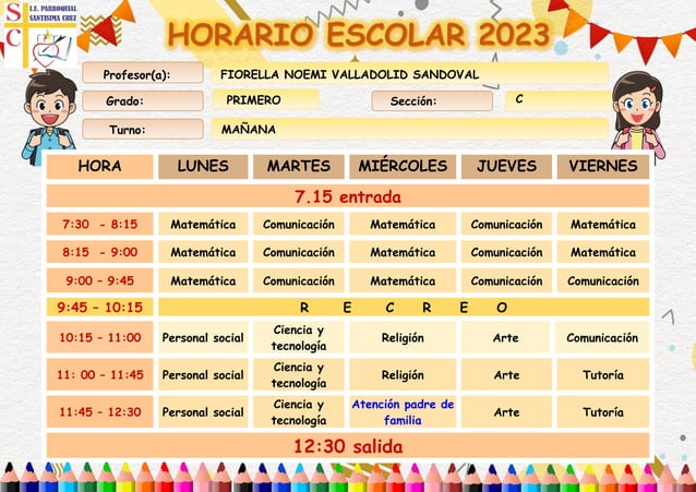 HORARIO primer grado C.pdf