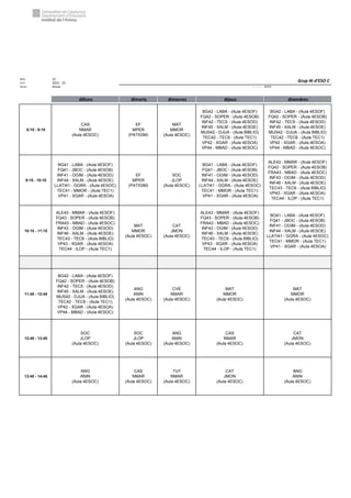 Núm. 22
Curs: 2022 - 23
Horari Anual Acrònim: 4ESOC
dilluns dimarts dimecres dijous divendres
8:15 - 9:15
CAS
NMAR
(Aula 4ESOC)
EF
MPER
(PATIGIM)
MAT
MMOR
(Aula 4ESOC)
BG42 - LABA - (Aula 4ESOF)
FQ42 - SOPER - (Aula 4ESOB)
INF42 - TEC5 - (Aula 4ESOD)
INF45 - XALM - (Aula 4ESOE)
MUS42 - DJUA - (Aula BIBLIO)
TEC42 - TEC6 - (Aula TEC1)
VP42 - XGAR - (Aula 4ESOA)
VP44 - MBAD - (Aula 4ESOC)
BG42 - LABA - (Aula 4ESOF)
FQ42 - SOPER - (Aula 4ESOB)
INF42 - TEC5 - (Aula 4ESOD)
INF45 - XALM - (Aula 4ESOE)
MUS42 - DJUA - (Aula BIBLIO)
TEC42 - TEC6 - (Aula TEC1)
VP42 - XGAR - (Aula 4ESOA)
VP44 - MBAD - (Aula 4ESOC)
9:15 - 10:15
BG41 - LABA - (Aula 4ESOF)
FQ41 - JBOC - (Aula 4ESOB)
INF41 - OGIM - (Aula 4ESOD)
INF44 - XALM - (Aula 4ESOE)
LLATI41 - GGRA - (Aula 4ESOC)
TEC41 - MMOR - (Aula TEC1)
VP41 - XGAR - (Aula 4ESOA)
EF
MPER
(PATIGIM)
SOC
JLOP
(Aula 4ESOC)
BG41 - LABA - (Aula 4ESOF)
FQ41 - JBOC - (Aula 4ESOB)
INF41 - OGIM - (Aula 4ESOD)
INF44 - XALM - (Aula 4ESOE)
LLATI41 - GGRA - (Aula 4ESOC)
TEC41 - MMOR - (Aula TEC1)
VP41 - XGAR - (Aula 4ESOA)
ALE43 - MMAR - (Aula 4ESOF)
FQ43 - SOPER - (Aula 4ESOB)
FRA43 - MBAD - (Aula 4ESOC)
INF43 - OGIM - (Aula 4ESOD)
INF46 - XALM - (Aula 4ESOE)
TEC43 - TEC6 - (Aula BIBLIO)
VP43 - XGAR - (Aula 4ESOA)
TEC44 - ILOP - (Aula TEC1)
10:15 - 11:15
ALE43 - MMAR - (Aula 4ESOF)
FQ43 - SOPER - (Aula 4ESOB)
FRA43 - MBAD - (Aula 4ESOC)
INF43 - OGIM - (Aula 4ESOD)
INF46 - XALM - (Aula 4ESOE)
TEC43 - TEC6 - (Aula BIBLIO)
VP43 - XGAR - (Aula 4ESOA)
TEC44 - ILOP - (Aula TEC1)
MAT
MMOR
(Aula 4ESOC)
CAT
JMON
(Aula 4ESOC)
ALE43 - MMAR - (Aula 4ESOF)
FQ43 - SOPER - (Aula 4ESOB)
FRA43 - MBAD - (Aula 4ESOC)
INF43 - OGIM - (Aula 4ESOD)
INF46 - XALM - (Aula 4ESOE)
TEC43 - TEC6 - (Aula BIBLIO)
VP43 - XGAR - (Aula 4ESOA)
TEC44 - ILOP - (Aula TEC1)
BG41 - LABA - (Aula 4ESOF)
FQ41 - JBOC - (Aula 4ESOB)
INF41 - OGIM - (Aula 4ESOD)
INF44 - XALM - (Aula 4ESOE)
LLATI41 - GGRA - (Aula 4ESOC)
TEC41 - MMOR - (Aula TEC1)
VP41 - XGAR - (Aula 4ESOA)
11:45 - 12:45
BG42 - LABA - (Aula 4ESOF)
FQ42 - SOPER - (Aula 4ESOB)
INF42 - TEC5 - (Aula 4ESOD)
INF45 - XALM - (Aula 4ESOE)
MUS42 - DJUA - (Aula BIBLIO)
TEC42 - TEC6 - (Aula TEC1)
VP42 - XGAR - (Aula 4ESOA)
VP44 - MBAD - (Aula 4ESOC)
ANG
ANIN
(Aula 4ESOC)
CVE
NMAR
(Aula 4ESOC)
MAT
MMOR
(Aula 4ESOC)
MAT
MMOR
(Aula 4ESOC)
12:45 - 13:45
SOC
JLOP
(Aula 4ESOC)
SOC
JLOP
(Aula 4ESOC)
ANG
ANIN
(Aula 4ESOC)
CAS
NMAR
(Aula 4ESOC)
CAT
JMON
(Aula 4ESOC)
13:45 - 14:45
ANG
ANIN
(Aula 4ESOC)
CAS
NMAR
(Aula 4ESOC)
TUT
NMAR
(Aula 4ESOC)
CAT
JMON
(Aula 4ESOC)
ANG
ANIN
(Aula 4ESOC)
Grup 4t d'ESO C
 