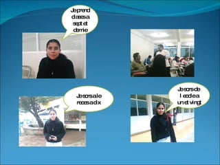 Je prend clases a sept et demie Je sors a le reces a dix Je sors de  l ecole a un et vingt 