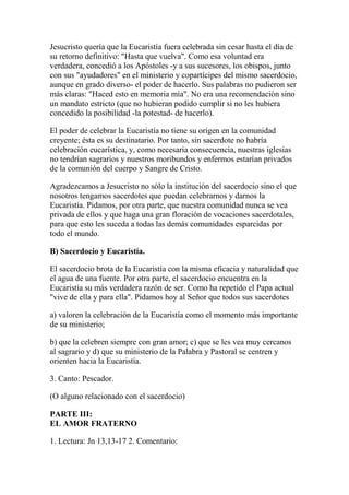 Hora santa delante del santísimo