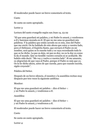 Hora santa delante del santísimo