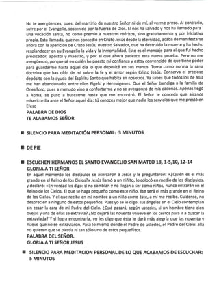 Hora santa septiembre