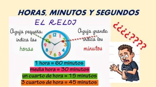 Horas, minutos y segundos