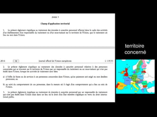territoire
concerné
 