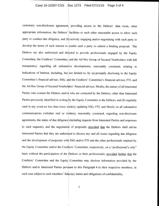 Case 16-10287-CSS Doc 1273 Filed 07/11/16 Page 3 of 4