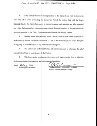 Case 16-10287-CSS Doc 1273 Filed 07/11/16 Page 4 of 4
