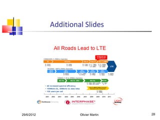 Additional Slides




29/6/2012            Olivier Martin   28
 