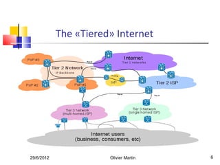 The «Tiered» Internet




29/6/2012              Olivier Martin   6
 