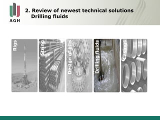 2. Review of newest technical solutions 
Drilling fluids 
 