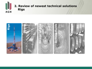 2. Review of newest technical solutions 
Rigs 
 