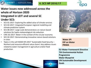 EPA Horizon 2020 SC5 Roadshow presentation - NUIG 27.04.16
