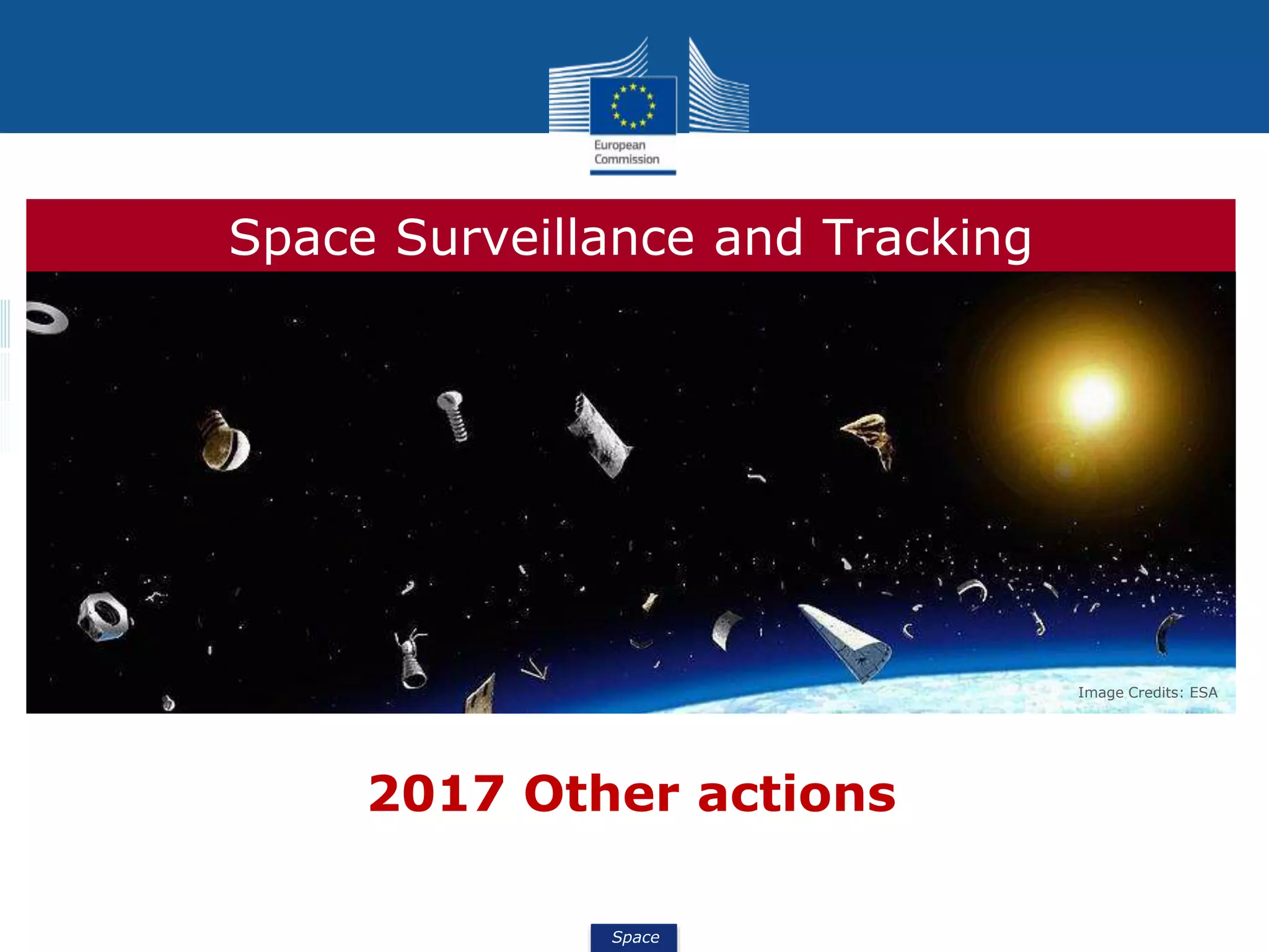 Space
Space Surveillance and Tracking
Image Credits: ESA
2017 Other actions
 