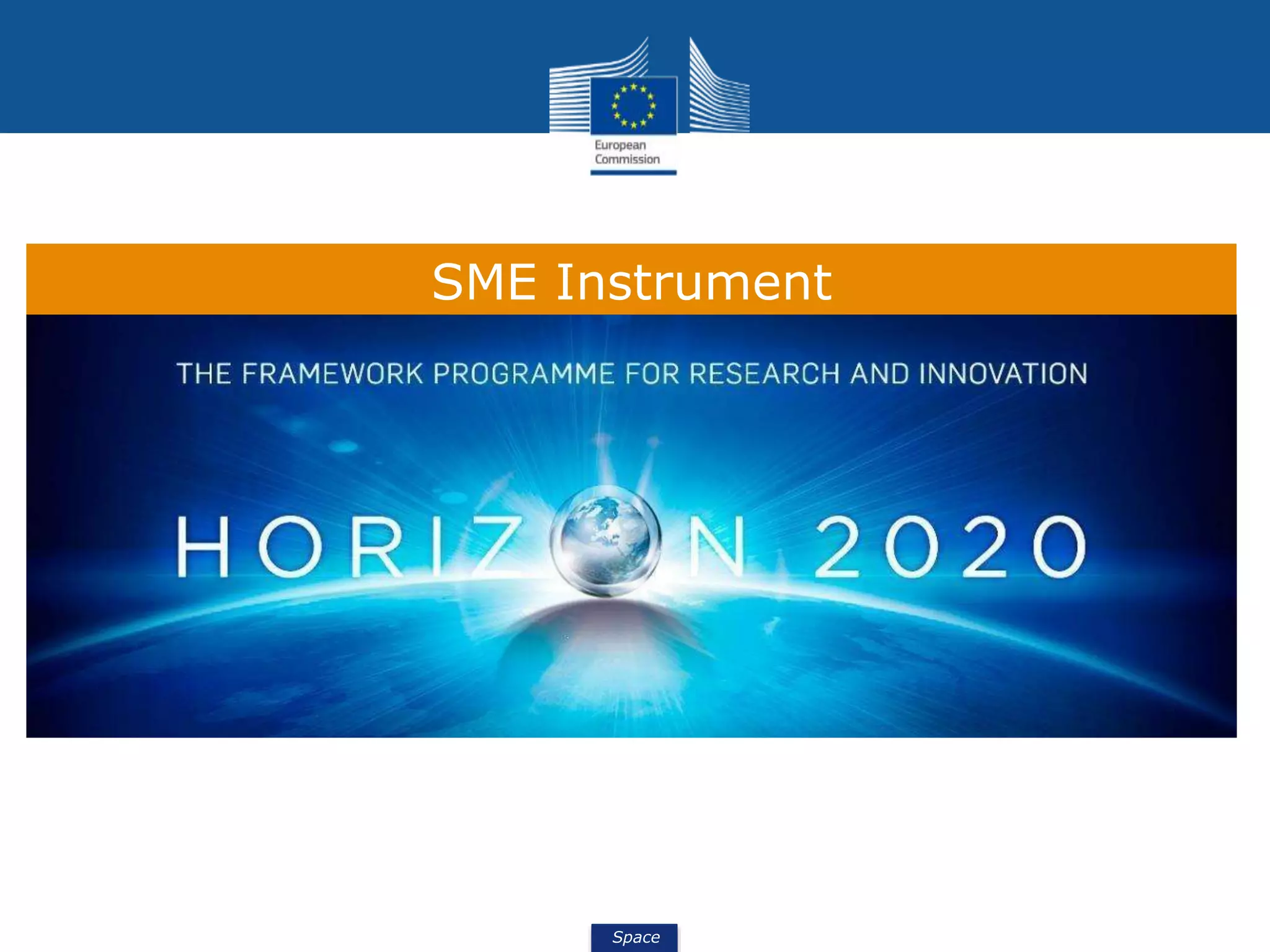 Space
SME Instrument
 