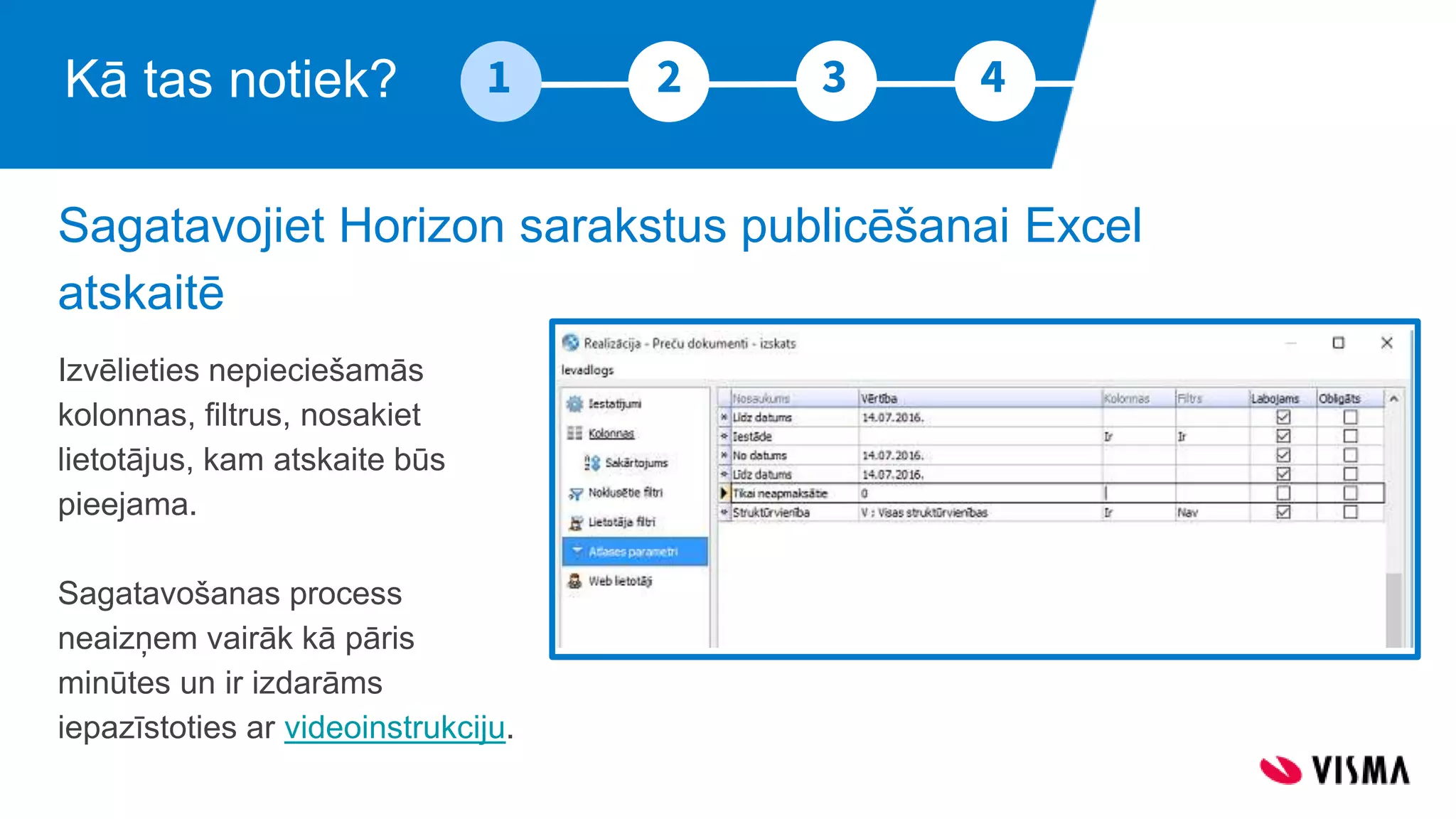 Horizon Excel spraudnis | PPTX