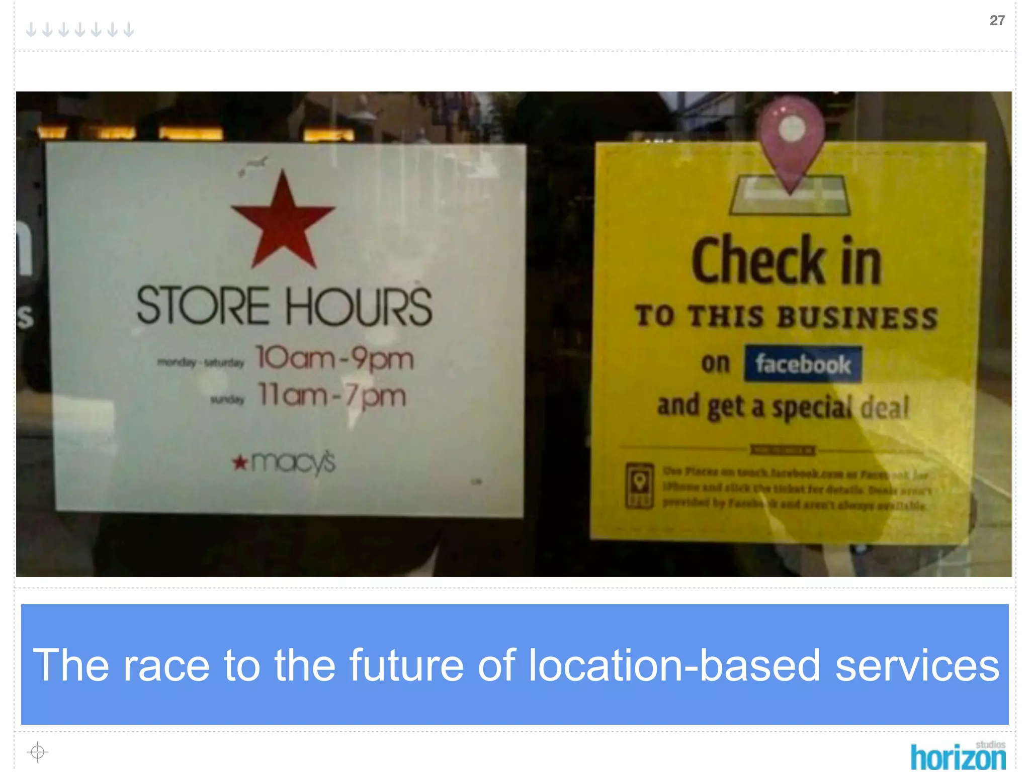 27




The race to the future of location-based services
 