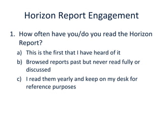Horizon Report 2010 presentation | PPT