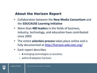 Horizon Report 2010 presentation | PPT