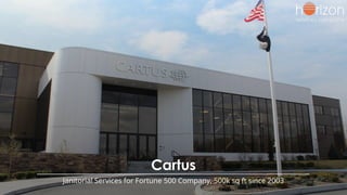 Cartus
Janitorial Services for Fortune 500 Company, 500k sq ft since 2003
 