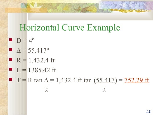 Horizontal Alignment Of Roads