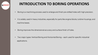 Boring Introduction Horizontal Boring Machine and How It Works | PDF