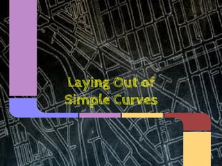 Laying Out of
Simple Curves
 