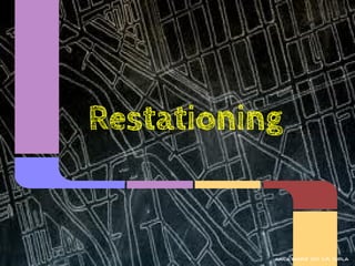 Restationing


           kaila marie joy d.r. turla
 