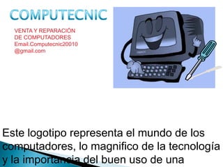 Instalar y configurar redes de computadores que sirvan de base para los diferentes sistemas de conectividad.VISIÓNSer la Empresa líder en  el servicio del mantenimiento técnico y comercialización de equipos de computo digitales; el cliente es  para nosotros la  persona más importante para proyectarnos como lideres en cuanto al servicio de calidad; nuestros precios facilitaran  la confianza en mantenimiento y suministro.