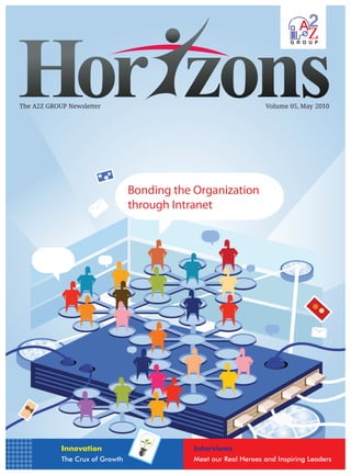 The A2Z GROUP Newsletter                              Volume 05, May 2010




            Innovation           Interviews
            The Crux of Growth   Meet our Real Heroes and Inspiring Leaders
 
